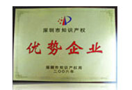 深圳市知識產(chǎn)權(quán)局優(yōu)勢企業(yè)獎